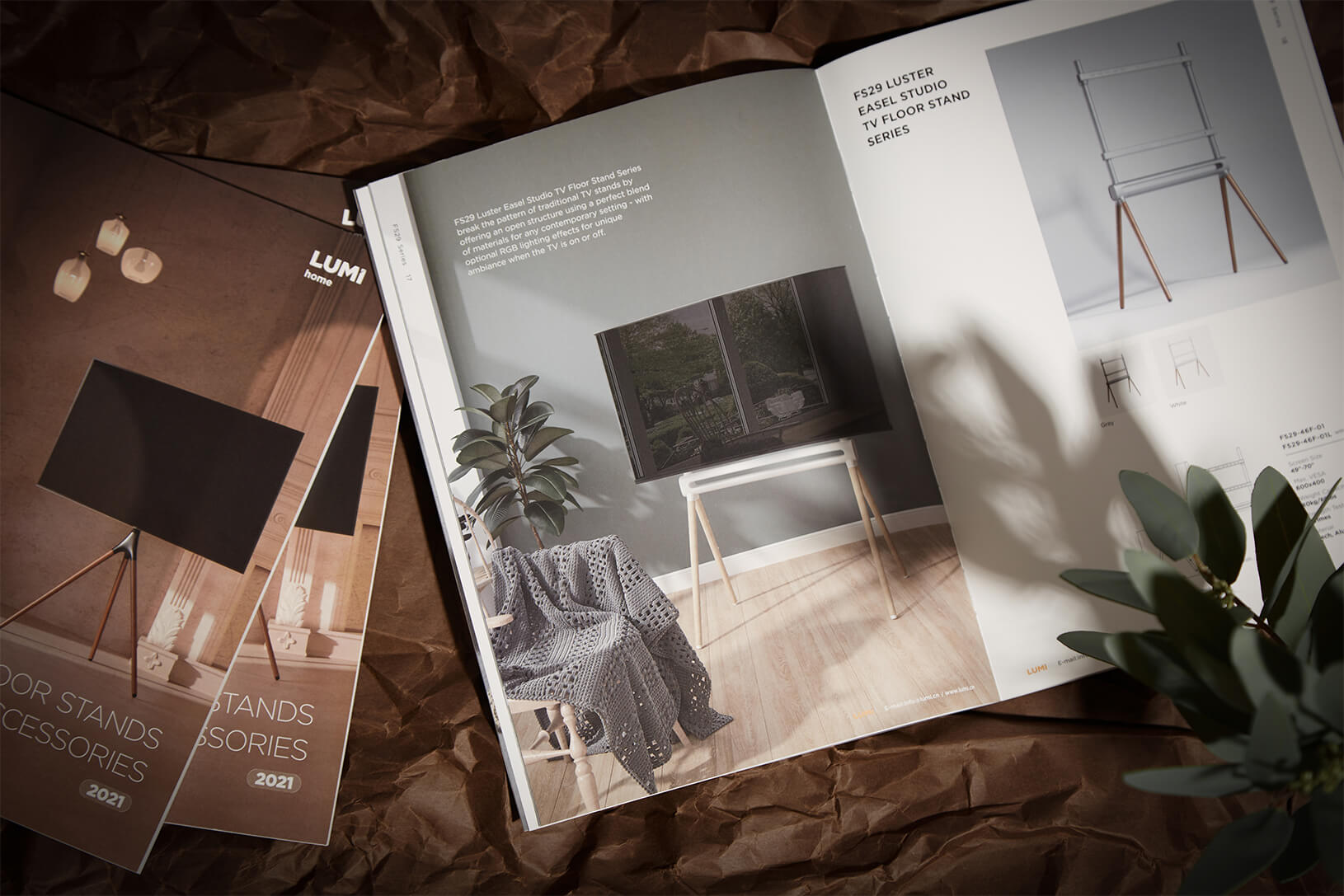 LUMI Studio TV Floor Stands And Accessories Catalog Inner Page