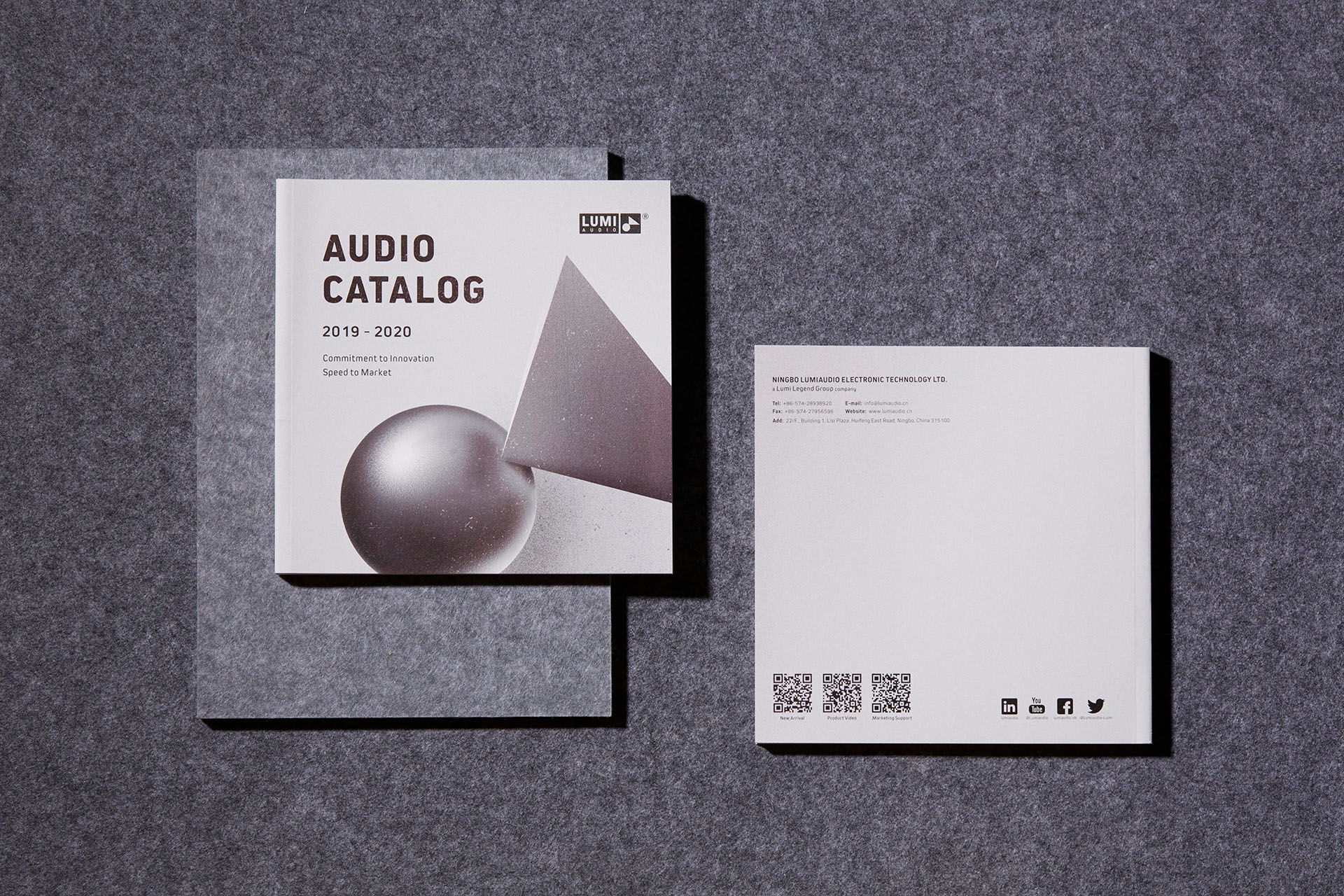 LUMIAUDIO Loudspeaker and Amplifier Catalog Cover